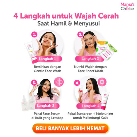 Face Care Steps | Sunscreen Ibu Hamil | Daily Protection Face Moisturizer SPF 20 PA++ Mama's Choice (Mineral Sunscreen Moisturizer Ibu Hamil dan Menyusui))