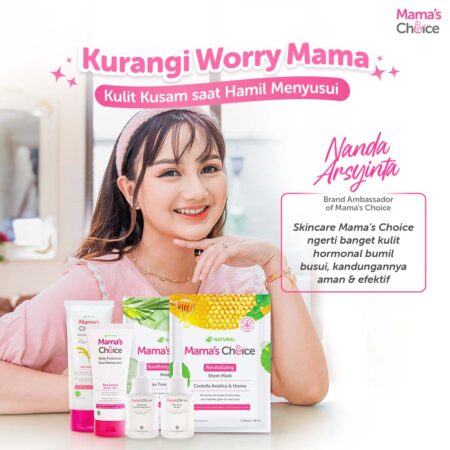 Kurangi Worry | Skincare Ibu Hamil | Mama's Choice 2in1 Face Care (Face Wash & Face Sunscreen Moisturizer) - Skincare Bumil dan Busui Terdaftar BPOM