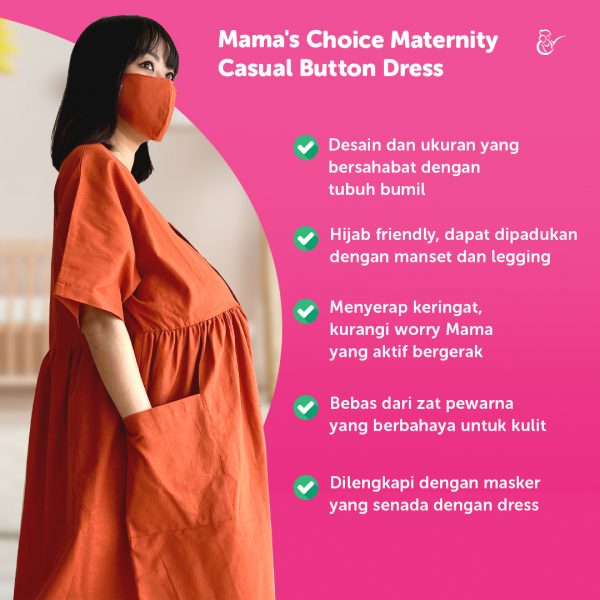 dress ibu hamil modis dan nyaman