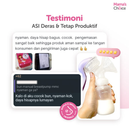 Testimoni | Pompa ASI Manual | Manual Breast Pump Mama's Choice