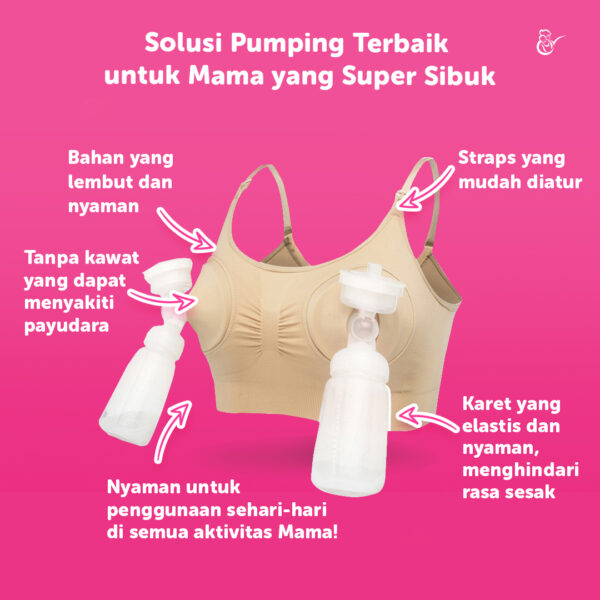 Mama's Choice Seamless Hands Free Pumping Bra