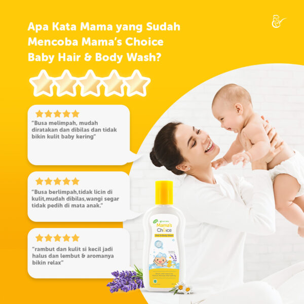 Mama's Choice Baby Hair and Body Wash, sabun mandi dan shampo bayi 2in1