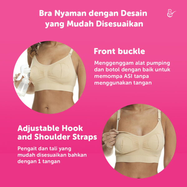 Mama's Choice Seamless Hands Free Pumping Bra