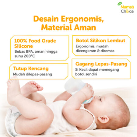 Benefit 4 | Dot Bayi Botol Susu Bayi | Anti Colic Baby Bottle Mama's Choice - Botol Susu Anti Kolik dan Kembung