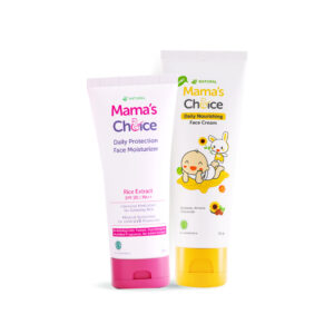 Cover | Paket Sunscreen Ibu Hamil dan Cream Wajah Bayi | Mama & Baby Face Moisturizer Bundle - Mama's Choice Face Moisturizer (Mineral Sunscreen Moisturizer Ibu Hamil dan Menyusui) and Baby Face Cream (Skincare Bayi Krim Pelembab Muka Bayi)