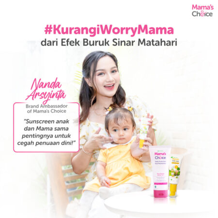 BA | Paket Sunscreen Ibu Hamil SPF 20 PA++ dan Sunscreen Anak & Bayi SPF 30++ | Mama & Baby Sun Care Bundle - Mama's Choice Face Moisturizer (Mineral Sunscreen Moisturizer Ibu Hamil dan Menyusui) and Baby Sunscreen (Sunblock anak & bayi face and body)