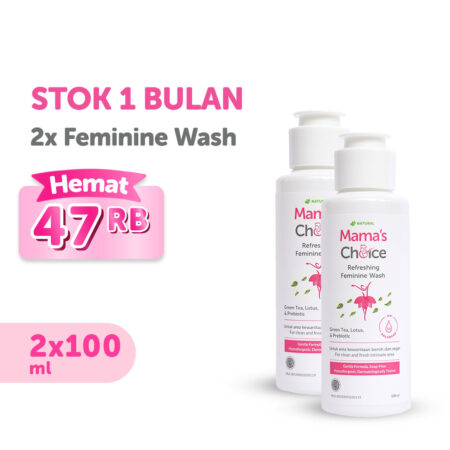 Bundle 2 pcs | Pembersih Kewanitaan - Refreshing Feminine Wash Mama's Choice (Feminine Hygiene Intimate Wash bebas sabun, aman untuk ibu hamil dan menyusui, terdaftar BPOM)