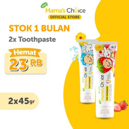 Variant 2 pcs | Pasta Gigi Anak dan Bayi - Baby & Kids Toothpaste Mama's Choice (Odol Anak dan Bayi Halal dan Terdaftar BPOM)